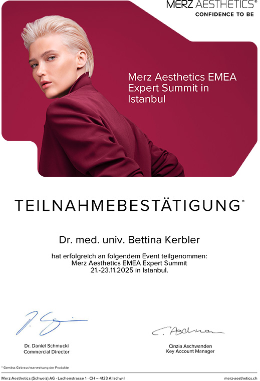 Teilnahmebestätigung - Merz Aesthetics EMEA Expert Summit in Istanbul Teilnahmebestätigung - Merz Aesthetics EMEA Expert Summit in Istanbul