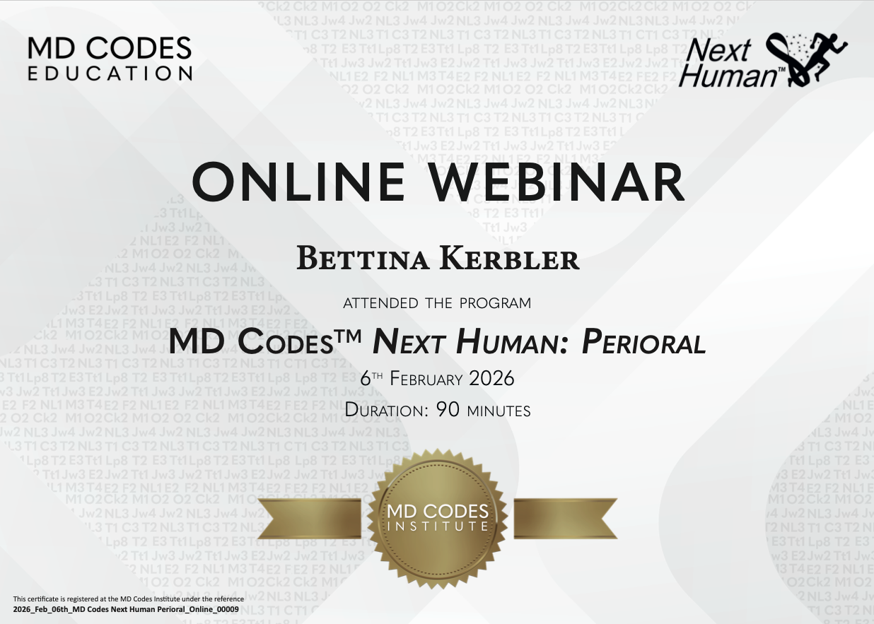 MD CODES™ NEXT HUMAN: PERIORAL - MD CODES INSTITUTE MD CODES™ NEXT HUMAN: PERIORAL - MD CODES INSTITUTE