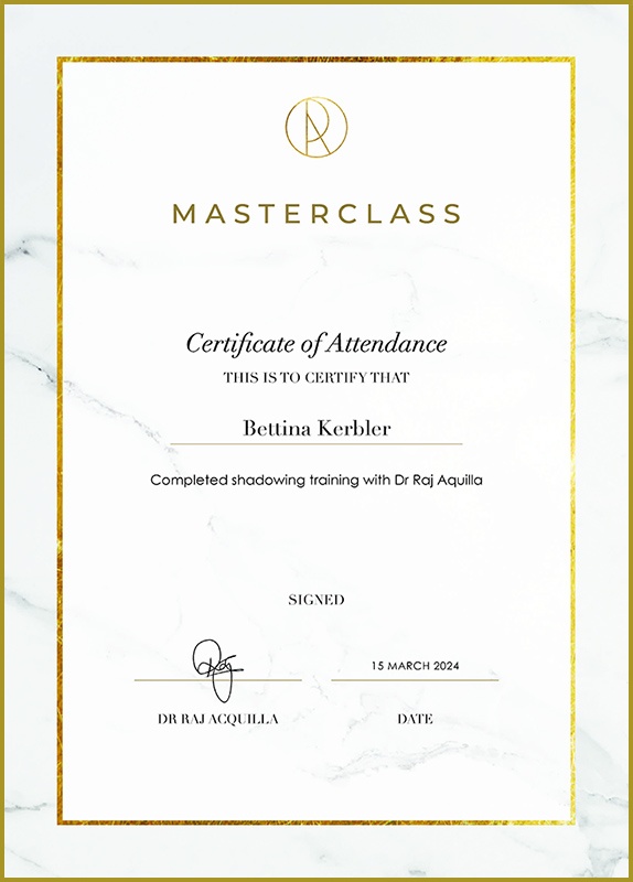 certifikate of Attendance Masterclass 2024